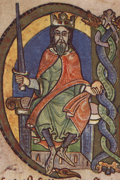 Malcolm IV King of Scotland charter to Kelso Abbey 1159 initial crop David I
